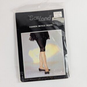 Vintage Soxland Lace Trimmed Fashion Bicycle Shorts White OSFM